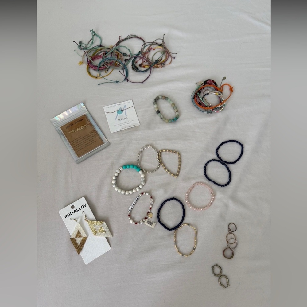 Assorted Women’s Beaded & Cord Bracelet Set - Mixed Colors